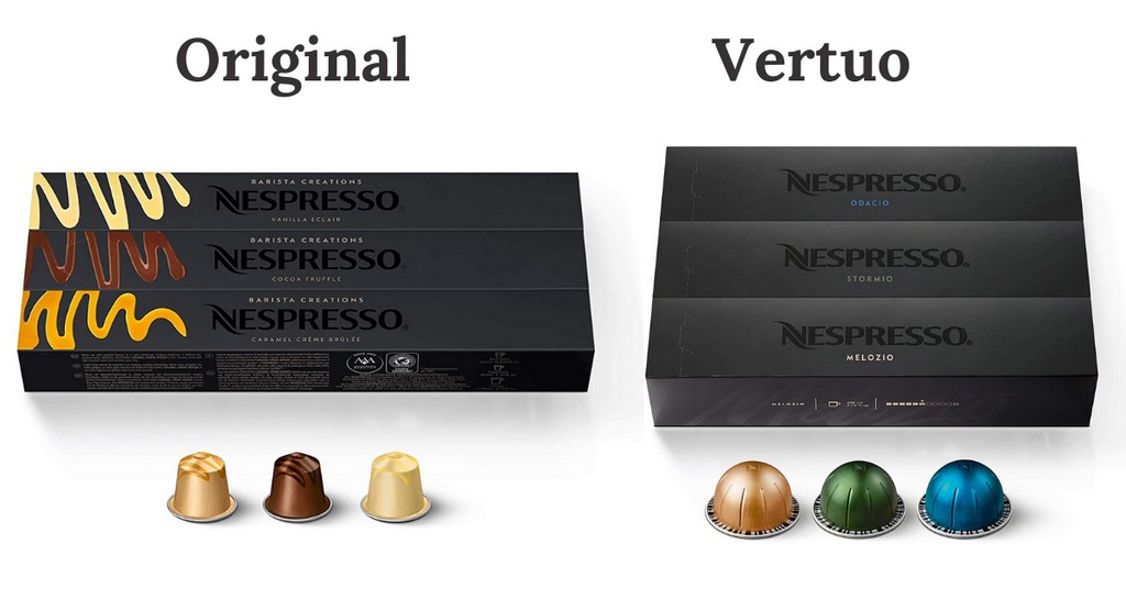 отличия между Nespresso Vertuo и Original