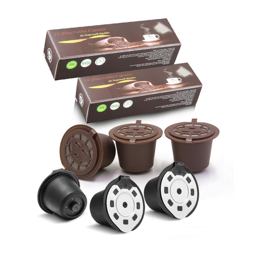 Упаковка на 100 капсул для заполнения многоразовых пластиковых капсул для кофемашин Nespresso